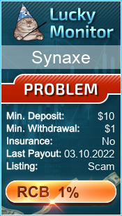 Synaxe Monitored by LuckyMonitor.com