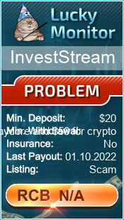 InvestStream Monitored by LuckyMonitor.com