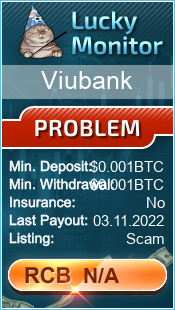 Viubank Monitored by LuckyMonitor.com