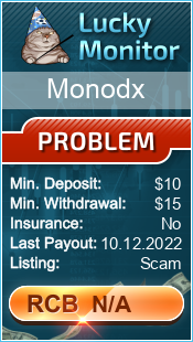 Monodx Monitored by LuckyMonitor.com
