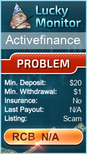 Activefinance Monitored by LuckyMonitor.com