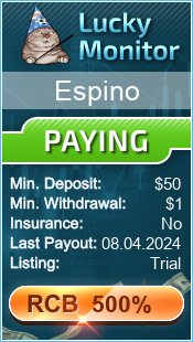 Espino Monitored by LuckyMonitor.com