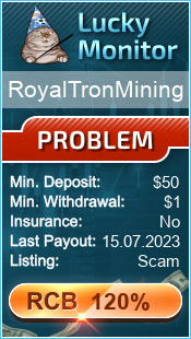 RoyalTronMining Monitored by LuckyMonitor.com