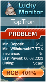 TopTron Monitored by LuckyMonitor.com