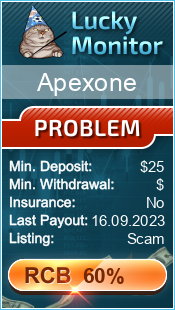 Apexone Monitored by LuckyMonitor.com