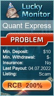 Quant Express Monitored by LuckyMonitor.com