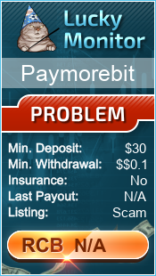 Paymorebit Monitored by LuckyMonitor.com