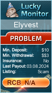 Elyvest Monitored by LuckyMonitor.com