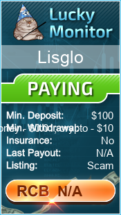 Lisglo Monitored by LuckyMonitor.com